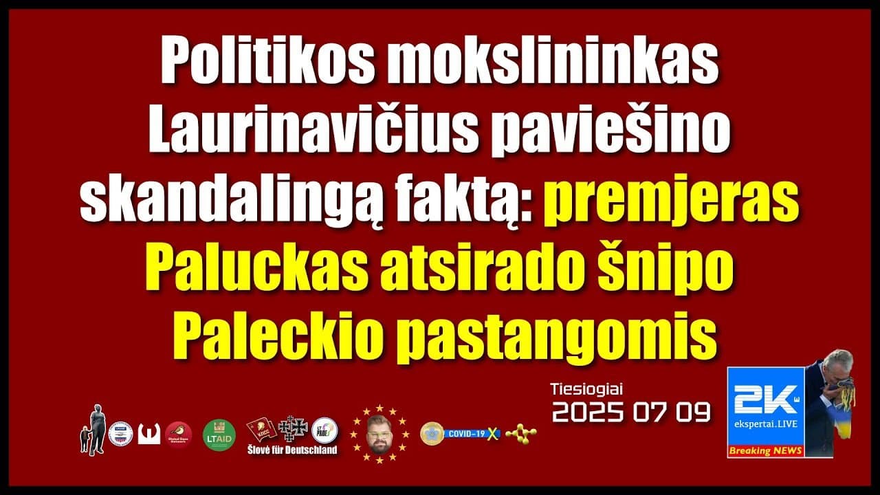 Laurinavičius paviešino skandalingą faktą: premjeras Paluckas atsirado šnipo Paleckio pastangomis