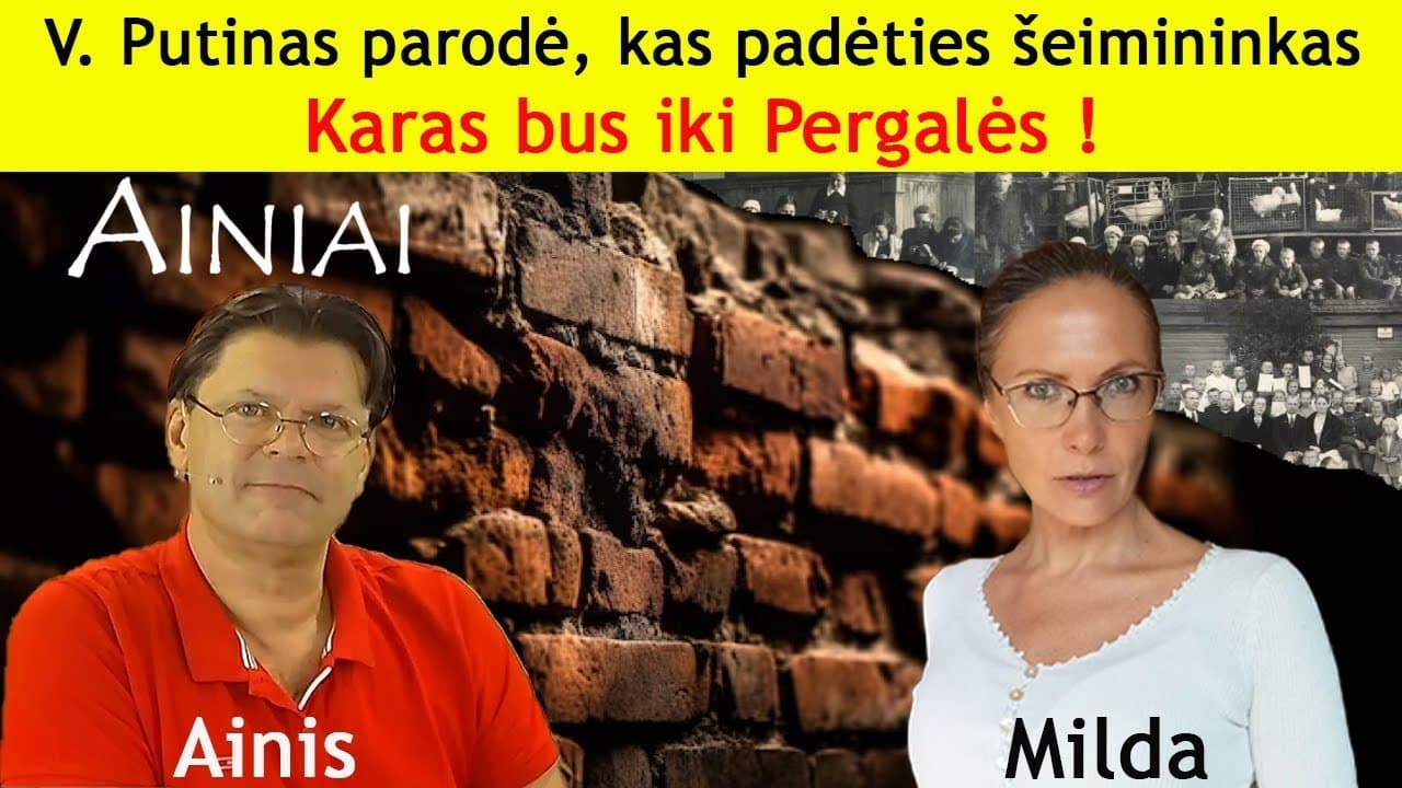 Ainis ir Milda: Trampas iškeitė ukrainą, ES ir Lietuvą į Nobelio premiją...